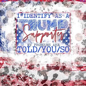 Trump tumbler hand crafted